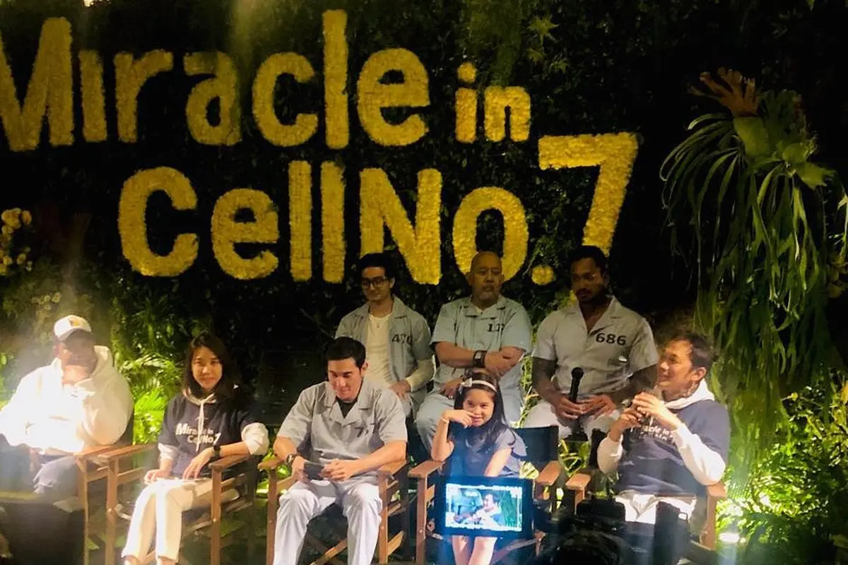 Konferensi pers Miracle in Cell No. 7 di Jakarta, Rabu (24/8/2022). (Foto: Dok. Instagram @hanungbramantyo)