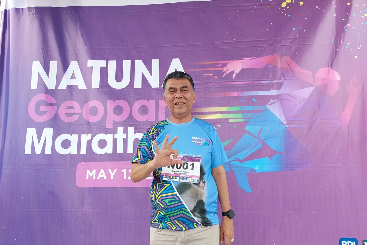 Gaet Wisatawan, Natuna Geopark Marathon Diikuti 840 Peserta Dalam dan Luar Negeri