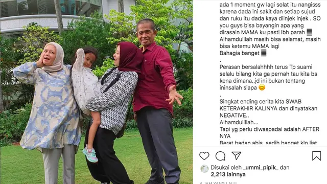 Tika Ramlan Merasa Bersalah Karena Keluarganya Terpapar Covid-19 hingga Kondisi Ibunda Cukup Parah