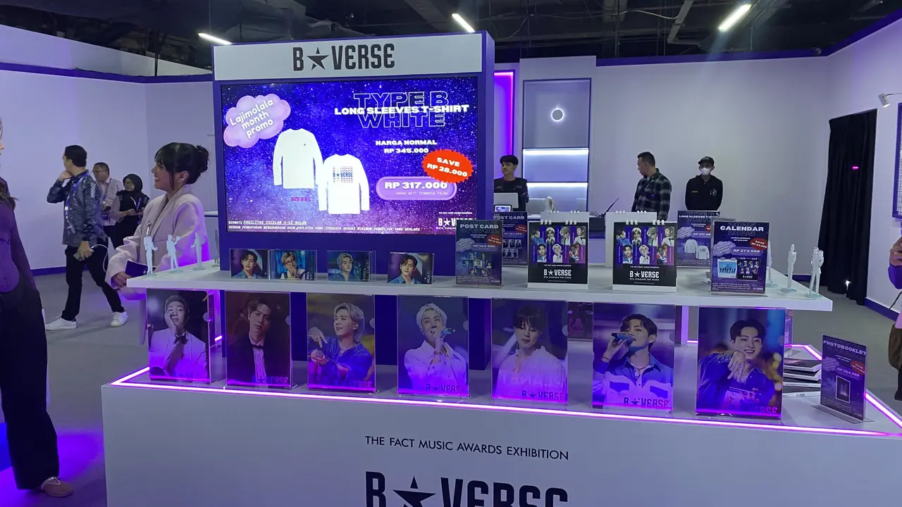 Pameran BTS Imersif The Fact Music Awards Exhibition BSTARVERSE di Jakarta