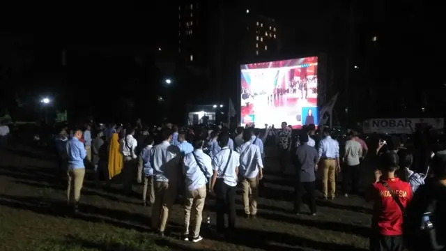 Nobar debat capres dan cawapres
