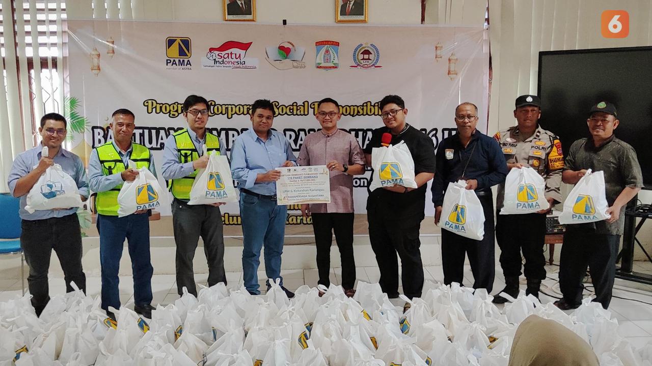 PAMA Sebar Ratusan Paket Sembako