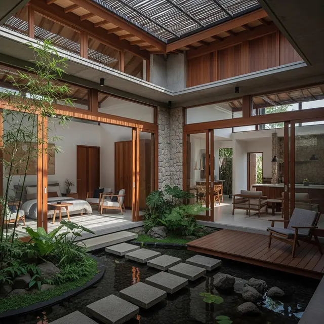 9 Model Rumah dengan Inner Courtyard Biar Adem Alami, Solusi Hunian Tropis
