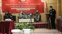 Ketua Majelis Permusyawaratan Anggota (MPA) BSMI Dr.dr. Basuki Supartono, Sp.OT saat menyampaikan sambutan di Musyawarah Majelis Permusyawaratan Anggota (MPA) XIII di Samarinda, Kalimantan Timur, 22-23 Oktober 2022.