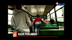 Dengan menyamar menjadi penumapng, Satpol PP Tanah Abang amankan pengamen yang kerap memaksa minta uang di bus kota.