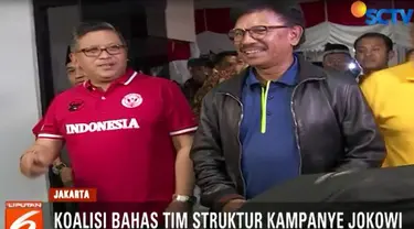 Selain struktur tim kampanye, pertemuan ini juga membahas rancangan Nawacita kedua sebagai program unggulan kampanye Jokowi jilid dua.