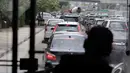 Pengadaan bus gratis ini  menyusul adanya kebijakan larangan motor melintas di Jl MH Thamrin sampai Medan Merdeka Barat, Jakarta, Rabu (17/12/2014). (Liputan6.com/Faizal Fanani)