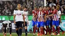 Atletico Madrid memetik hasil positif pada laga pertamanya di ajang International Champions Cup (ICC) 2016. Los Rojiblancos menang tipis 1-0 melawan Tottenham Hotspur. (AFP/Saeed Khan)