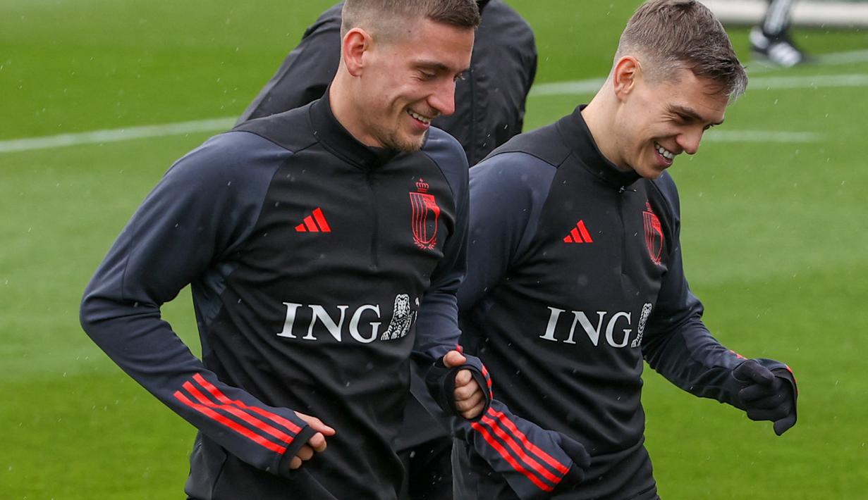 Era kepelatihan Domenico Tedesco dimulai pada 24 Maret saat Belgia dengan menghadapi Swedia mengawali kampanye kualifikasi Euro 2024. (Photo by VIRGINIE LEFOUR / Belga / AFP)