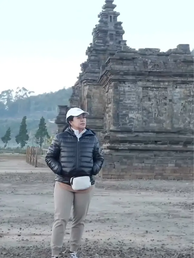 Puan Maharani pelesir ke Dieng