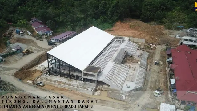 Kementerian PUPR tengah membangun 7 pasar perbatasan yang akan menjadi pusat ekonomi baru. (Foto: Kementerian PUPR)