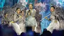 Sekitar 28 lagu dinyanyikan penyanyi berusia 33 tahun tersebut. (Liputan6.com/Angga Yuniar)