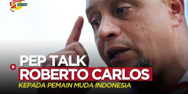 VIDEO: Legenda Timnas Brasil dan Real Madrid, Roberto Carlos Tak Mau Dapat Tepuk Tangan dari Pemain Muda Indonesia