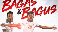 Bagas Kaffa dan Bagus Kahfi (Bola.com/Adreanus Titus)