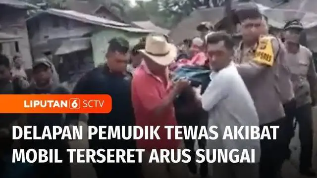 Sementara itu perjalanan mudik dua keluarga ke Tapanuli Selatan berujung petaka. Mobil minibus yang ditumpangi oleh 14 pemudik terseret arus sungai. Akibatnya delapan penumpang meninggal dunia dan enam lainnya selamat.