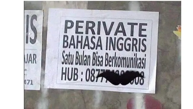 6 Tulisan Sok Bahasa Inggris di Orang Jualan Ini Kocak, Bikin Mikir Keras