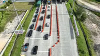 PT Hutama Karya (Persero) mencatatkan peningkatan signifikan volume kendaraan di Jalan Tol Trans Sumatera (JTTS) selama arus mudik dan arus balik Lebaran 2025. (Foto: Hutama Karya)