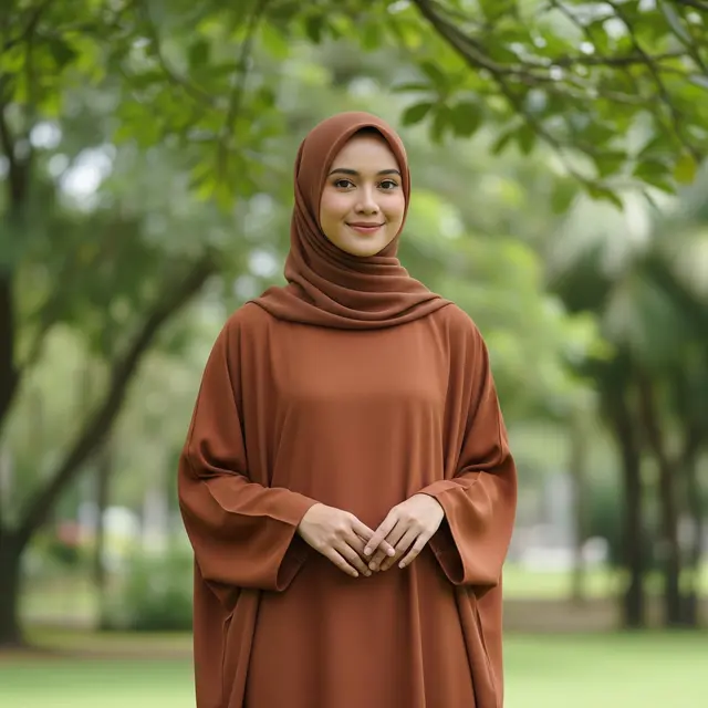 9 Inspirasi Model Abaya Gamis Polos Tapi Tetap Anggun, Elegan dan Berkelas