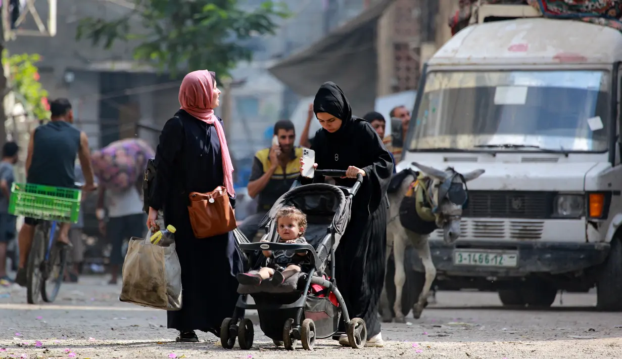 Israel terus menebar ancaman untuk menghancurkan sepenuhnya kota Gaza. (Bashar TALEB/AFP)