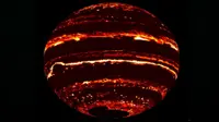 Juno mengamati infra merah yang terpancar dari Yupiter (S.J. Bolton et al., Science (2017))