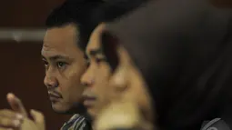 Riefan Avrian adalah Putra mantan Menteri Koperasi dan Usaha Kecil Menengah (KUKM) Syarief Hasan, Pengadilan Tipikor, Jakarta, Kamis (13/11/2014)(Liputan6.com/Miftahul Hayat)