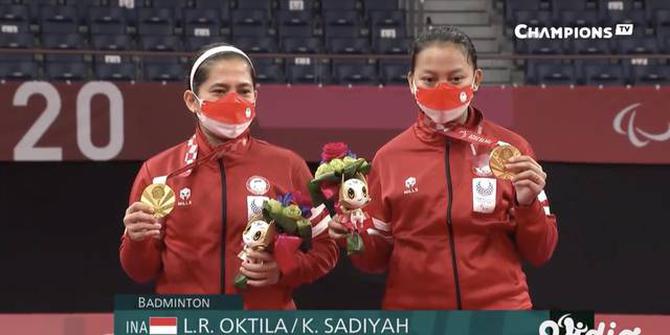 VIDEO: Momen Bersejarah! Leani/ Khalimatus Rebut Medali Emas Paralimpiade Tokyo 2020
