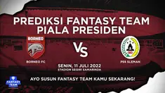 Berita video prediksi fantasy team, PSS Waspadai duo striker maut Borneo, Stefano Lilipay dan Matheus Pato di leg 2 semifinal Piala Presiden 2022