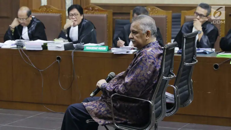 Sidang Dugaan Suap Proyek PLTU Riau-1, Sofyan Basir Jalani Pemeriksaan Terdakwa