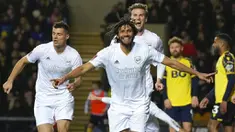 Arsenal sukses menaklukkan Oxford United pada laga putaran ketiga Piala FA 2022/2023. (AP Photo/Frank Augstein)