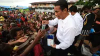 Menteri Pertanian, Andi Amran Sulaiman melakukan kunjungan kerja di Kampung Telaga Sari, Distrik Kurik Kabupaten Merauke, Minggu, 13 Oktober 2024.