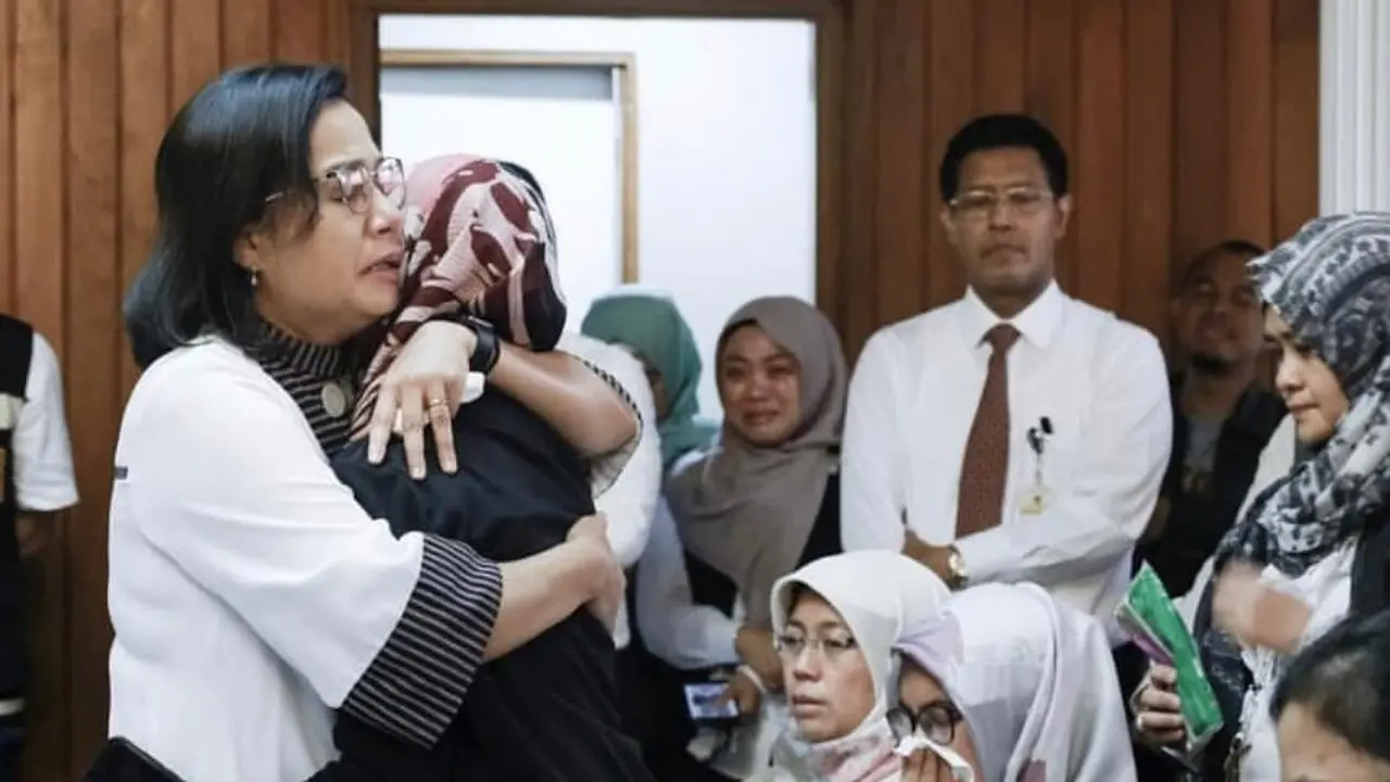 Sri Mulyani bertemu keluarga penumpang Lion Air JT-610