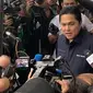 Ketua Umum PSSI Erick Thohir berencana menyinkronkan program Garuda Select dengan persiapan Timnas Indonesia U-17 jelang Piala Duni U-17 2023 pada akhir tahun ini. (Liputan6.com/Melinda Indrasari)