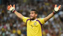 Sergio Romero resmi bergabung dengan MU pada 27 Juli 2015 setelah kontraknya bersama Sampdoria berakhir. Foto diambil pada 13 Juli 2014 saat Final Worl Cup anatar Argentina vs Jerman di Stadion Maracana di Rio de Janeiro. (AFP Photo/Patrik Stollarz) 
