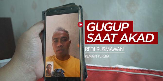 VIDEO: Gugupnya Pemain Persita, Redi Rusmawan saat Akad Nikah di Tengah Pandemi Virus Corona COVID-19