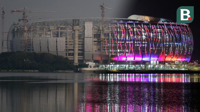 Foto: Jakarta International Stadium (JIS) dalam Bingkai Masa, Resmi Dijajal Sang Tuan Rumah Persija Dihadapan Ribuan The Jakmania