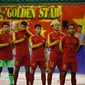 Timnas Futsal Indonesia gagal menjuarai Piala AFF Futsal 2019 setelah dibantai Thailand dengan skor 5-0 pada final yang digelar di Phu Tho Indoor Stadium, Ho Chi Minh City, Vietnam, Minggu (27/10/2019). (dok. Federasi Futsal Indonesia)