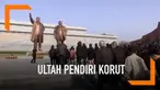 Warga Korut memperingati 107 tahun kelahiran kakek Kim Jong Un, Kim Il Sung. Kelahiran Kim Il Sung setiap 15 April diperingati sebagai Hari Matahari oleh warga Korut.