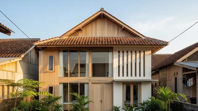 Desain Rumah yang Tetap Terang Meski Berdempetan dengan Tetangga/Gemini AI
