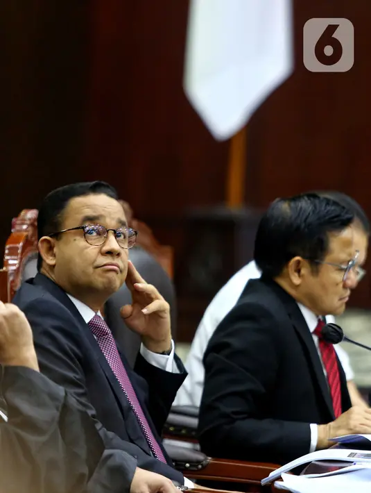 Anies Baswedan berharap Mahkamah Konstitusi (MK) menjadi penjaga yang teguh atas nilai-nilai demokrasi. (Liputan6.com/Angga Yuniar)