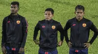 Gelandang Selangor FA, Evan Dimas, bersiap melawan Kuala Lumpur FA pada laga Liga Super Malaysia di Stadion Kuala Lumpur, Cheras, Minggu (4/2/2018). Kuala Lumpur FA kalah 0-2 dari Selangor FA. (Bola.com/Vitalis Yogi Trisna)