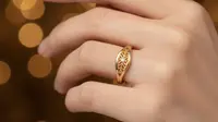 Model Cincin 24 Karat 1 Gram yang Elegan (created by AI)