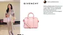 Tas Prilly yang satu ini bermerek Givenchy. Tas warna pink ini berharga Rp 27 juta. (Foto: instagram.com/fashion_prillylatuconsina)