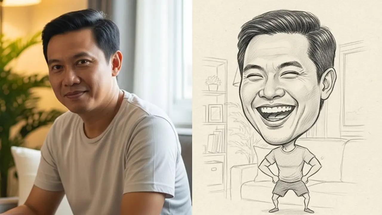 Cara Bikin Foto Karikatur Kepala Besar Badan Kecil