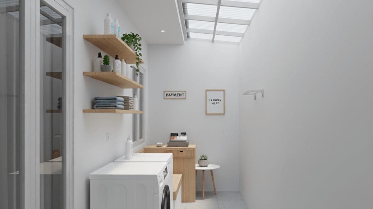 7 Desain Teras Rumah Sempit Muat untuk Usaha Laundry, Solusi Bisnis Rumahan Efisien