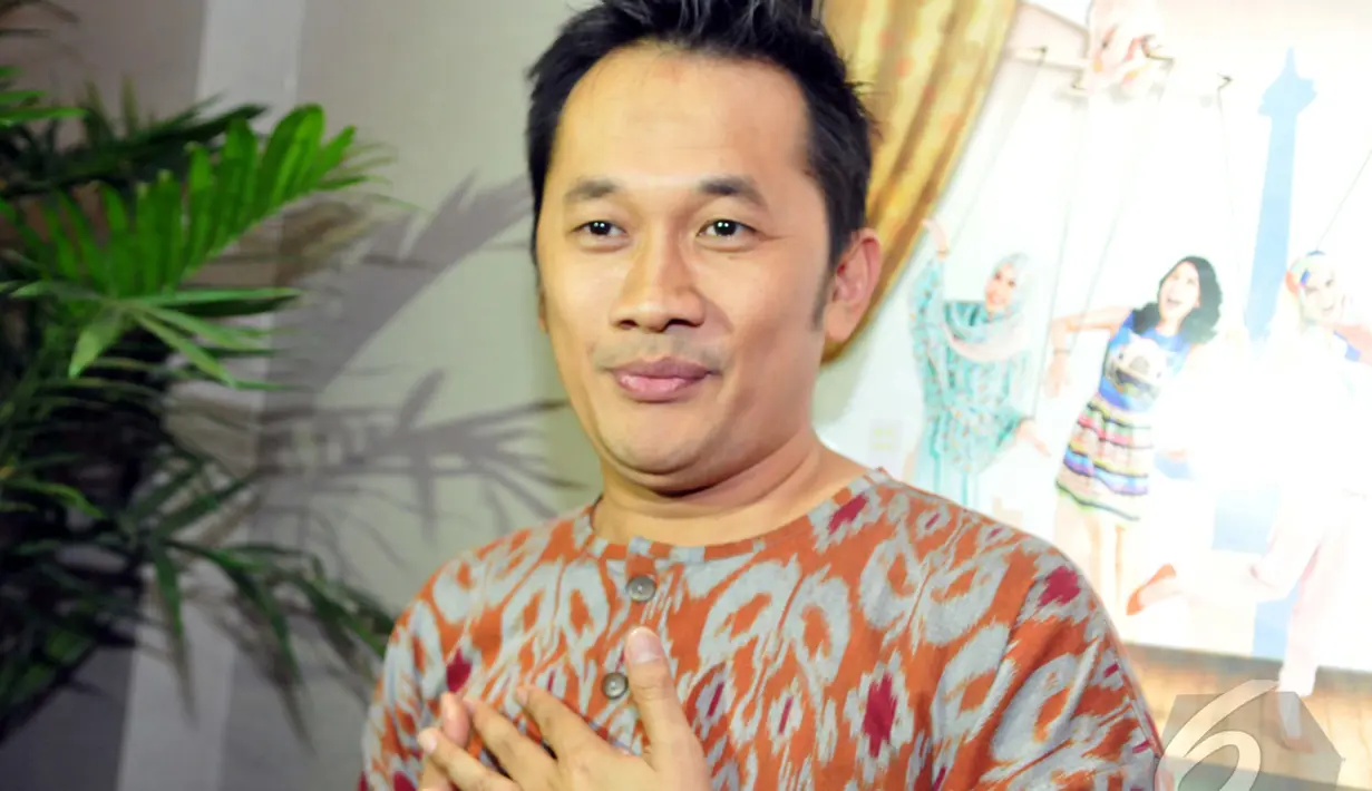 Rupanya, film "Hijab" ini merupakan film pertama Hanung yang berkolaborasi dengan sang istri, Zaskia Adya Mecca, sebagai produsernya, Epicentrum Jakarta, Selasa (13/1/2015). (Liputan6.com/Panji Diksana)