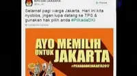 Pilkada DKI Jakarta langsung menjadi topik terpopuler di media sosial. (Liputan 6 SCTV)