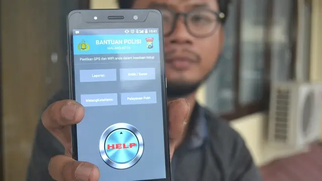 Panic Button, Sekali Tekan Polisi Kota Malang Datang