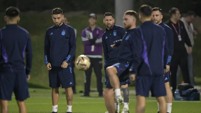 Intip Latihan Lionel Messi Cs Sebelum Tantang Kroasia di Semifinal Piala Dunia 2022