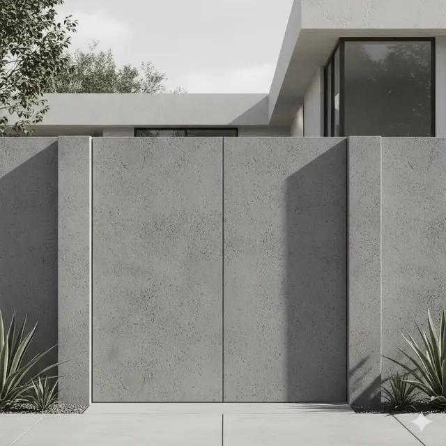 Model Pagar Beton Minimalis