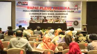 Rapat Pleno Penetapan Pasangan Calon Pilgub Sulawesi Selatan (Liputan6.com/Fauzan)